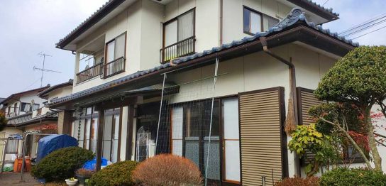 住宅の沈下修正（福島県須賀川市）