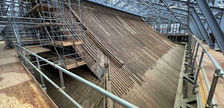 比叡山延暦寺 国宝・根本中堂沈下修正(滋賀県大津市)