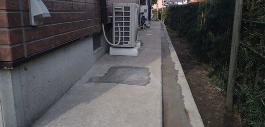 沈下修正薬液注入工法（茨城県）