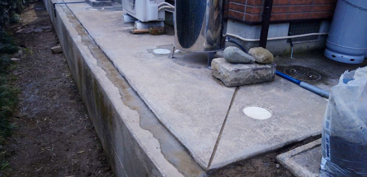 沈下修正薬液注入工法(茨城県)