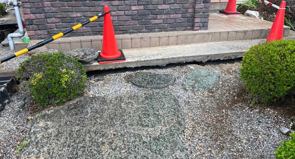 埼玉県嵩上げ工事現場