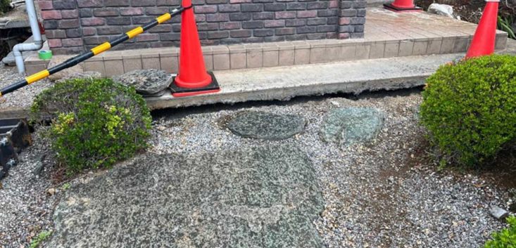 埼玉県嵩上げ工事現場