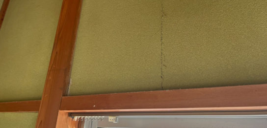 平屋の沈下修正工事現地調査（新潟県新潟市）