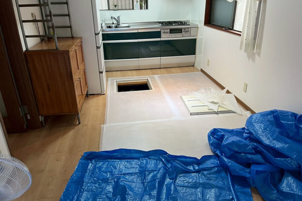 地盤空洞化穴埋め隙間充填（神奈川県横浜市）