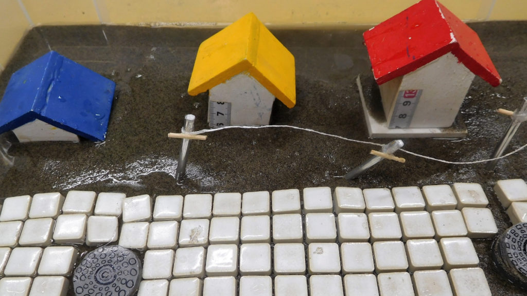 地盤沈下イメージ｜我妻組