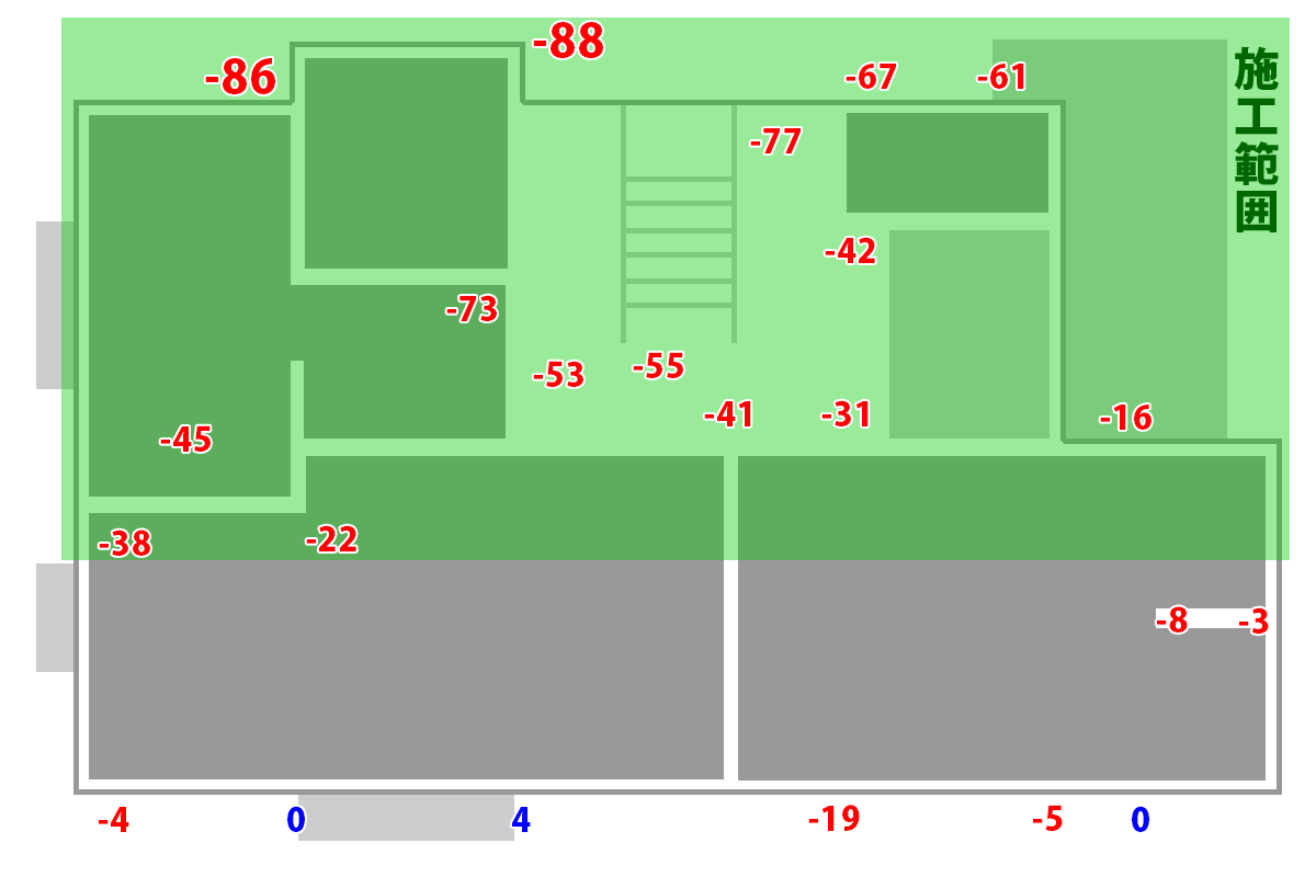 沈下修正工事施工計画（石川県羽咋市）