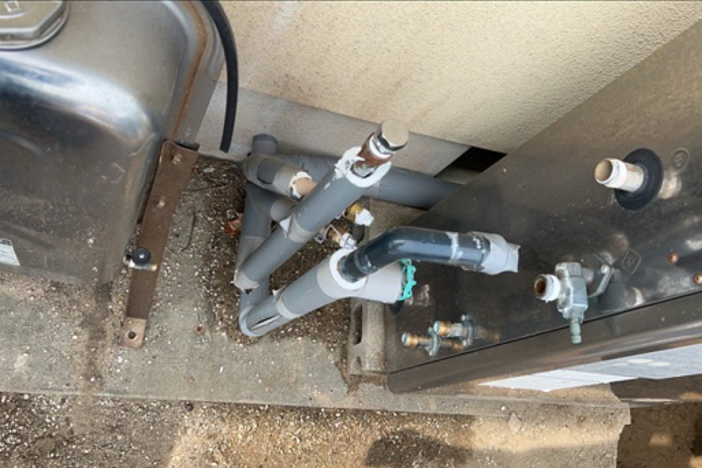 沈下修正工事（石川県羽咋市）