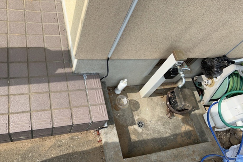 沈下修正工事（石川県羽咋市）