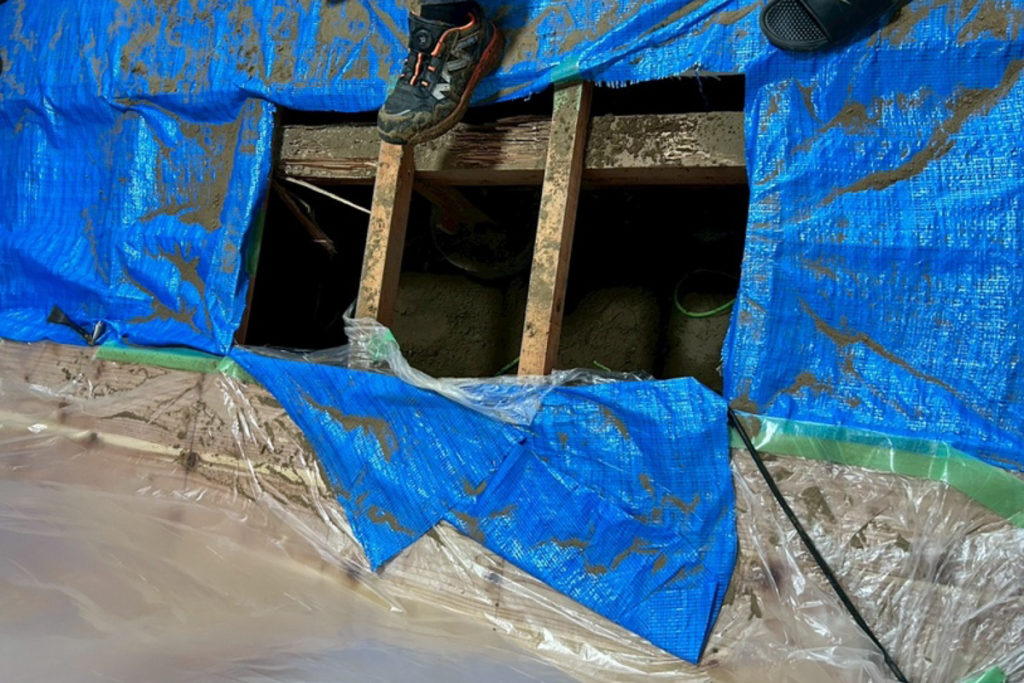 沈下修正工事地盤補強（石川県羽咋市）