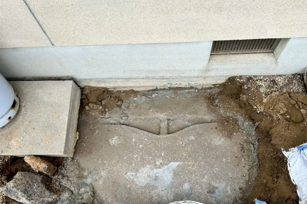 沈下修正工事隙間充填（石川県羽咋市）