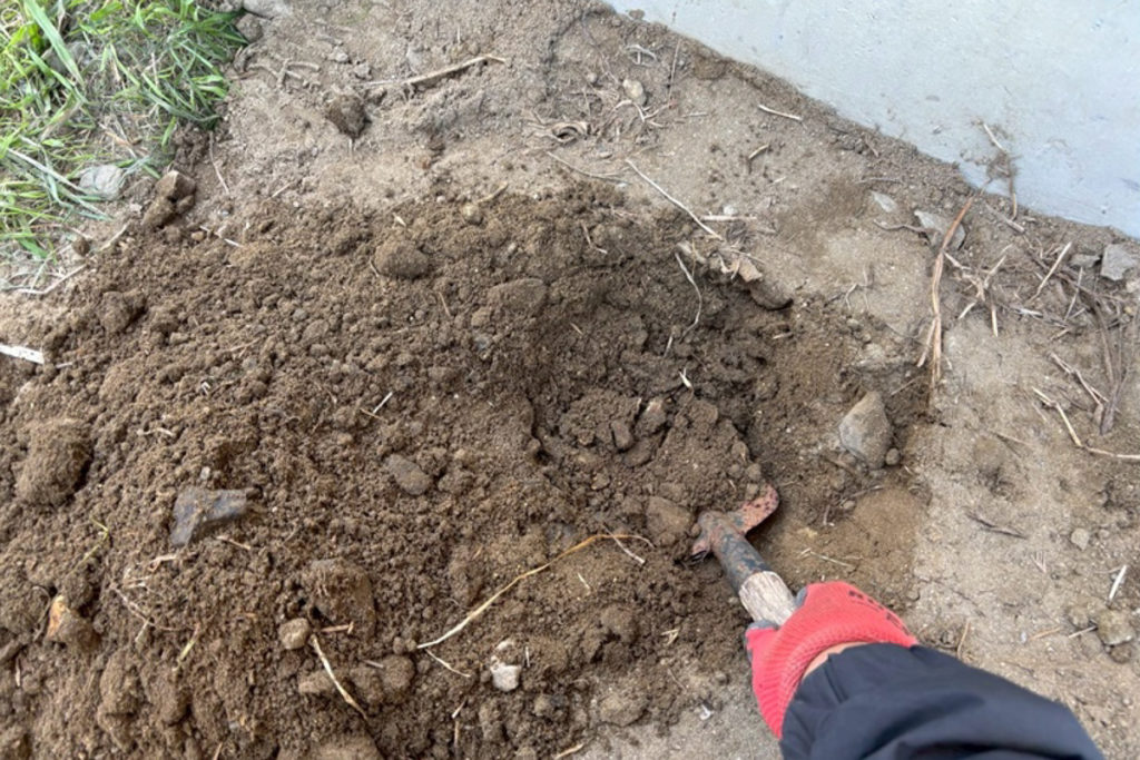 沈下修正工事（宮城県仙台市）