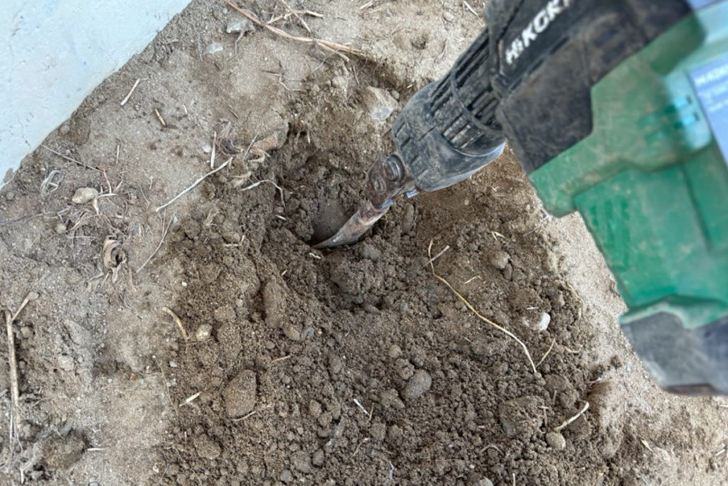 沈下修正工事（宮城県仙台市）