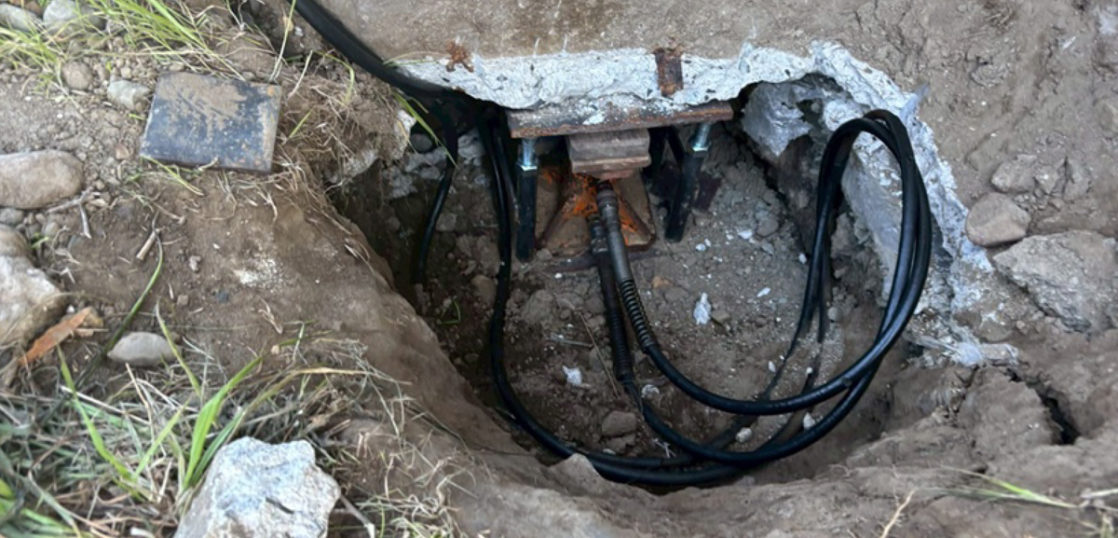 沈下修正工事（宮城県仙台市）