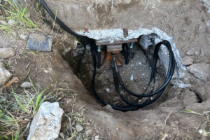 沈下修正工事（宮城県仙台市）