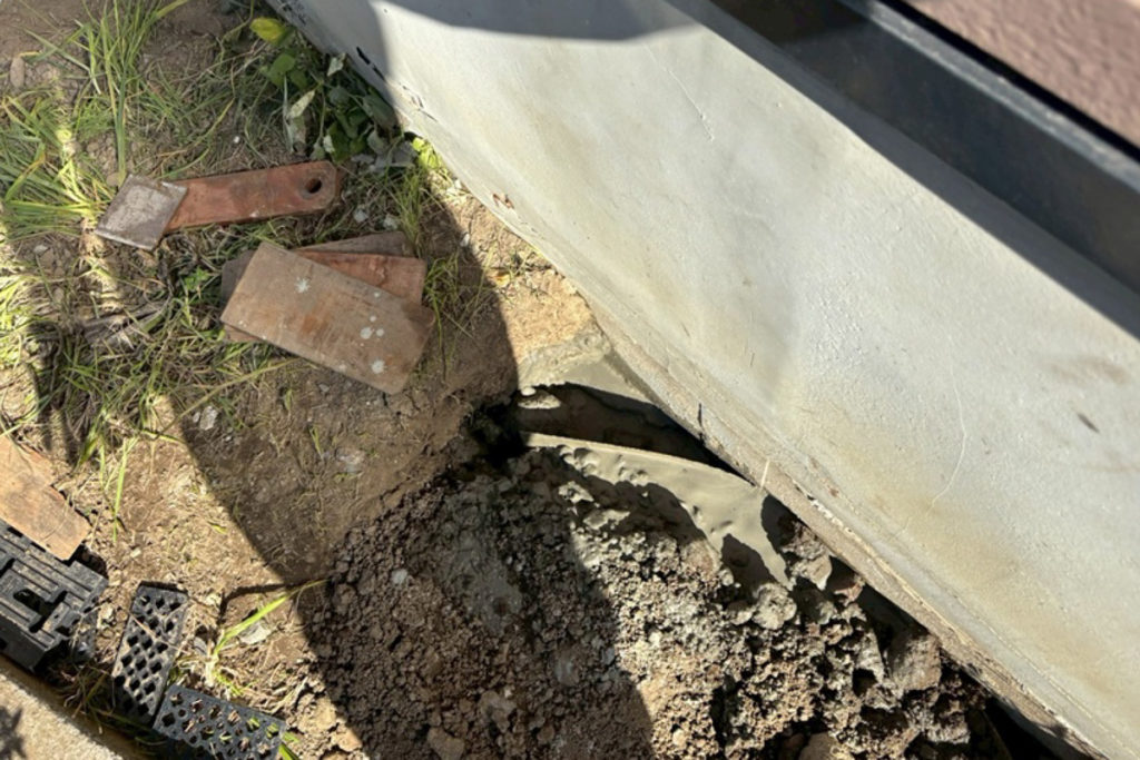 沈下修正工事（宮城県仙台市）