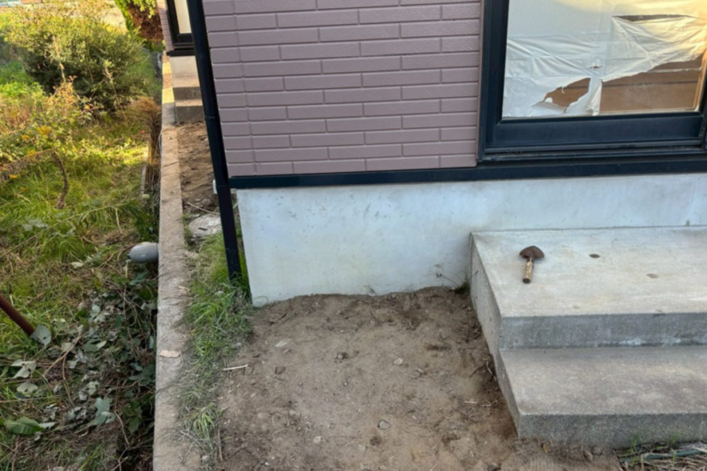 沈下修正工事（宮城県仙台市）