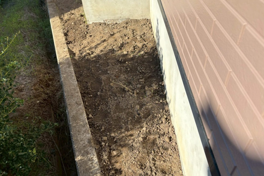 沈下修正工事（宮城県仙台市）