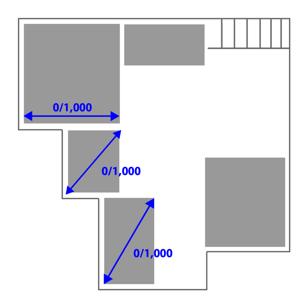 沈下修正工事施工後の家の傾きレベル