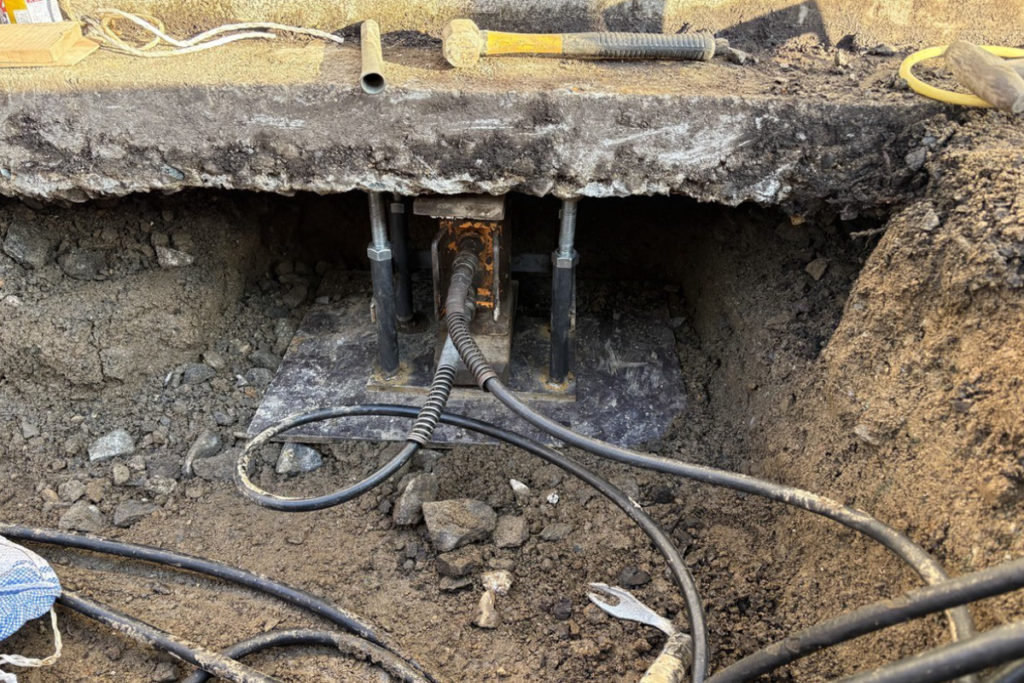 米沢市沈下修正工事の事例