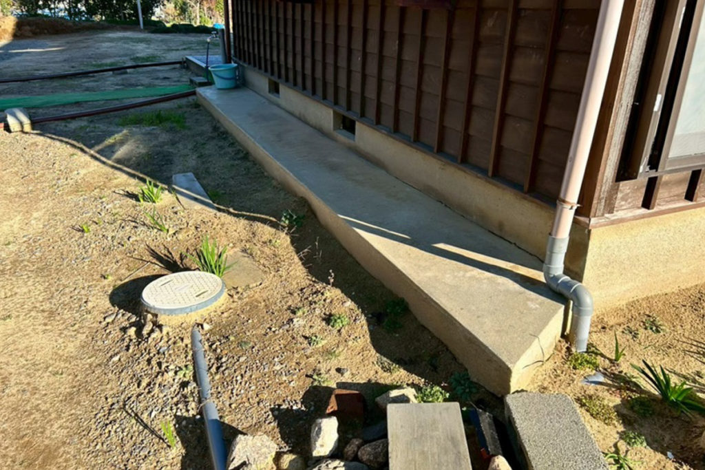 沈下修正工事（石川県羽咋市）