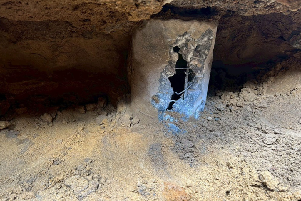 沈下修正工事（石川県羽咋市）