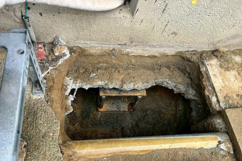 沈下修正工事（石川県羽咋市）