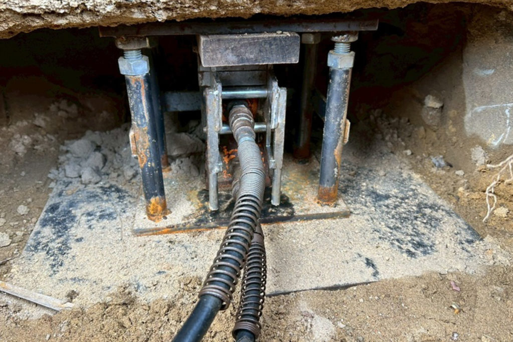 沈下修正工事（石川県羽咋市）