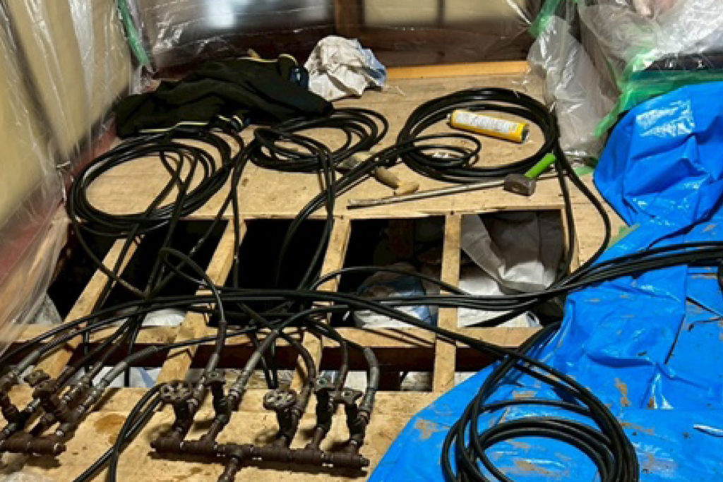 沈下修正工事（石川県羽咋市）