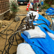 沈下修正工事（石川県羽咋市）