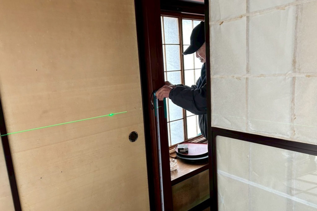 沈下修正工事（石川県羽咋市）