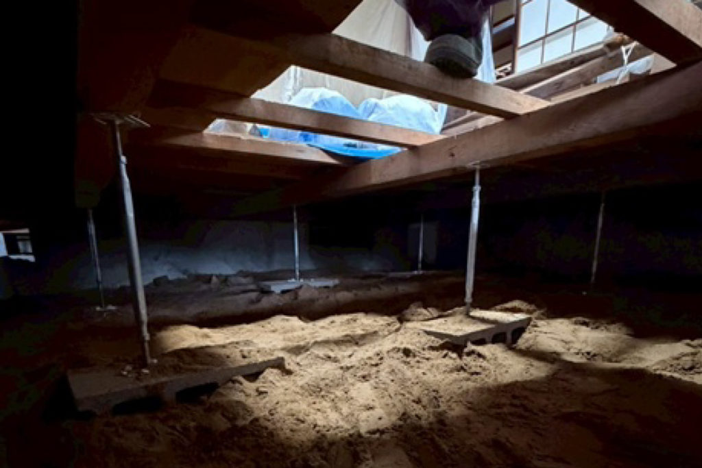 沈下修正工事（石川県羽咋市）