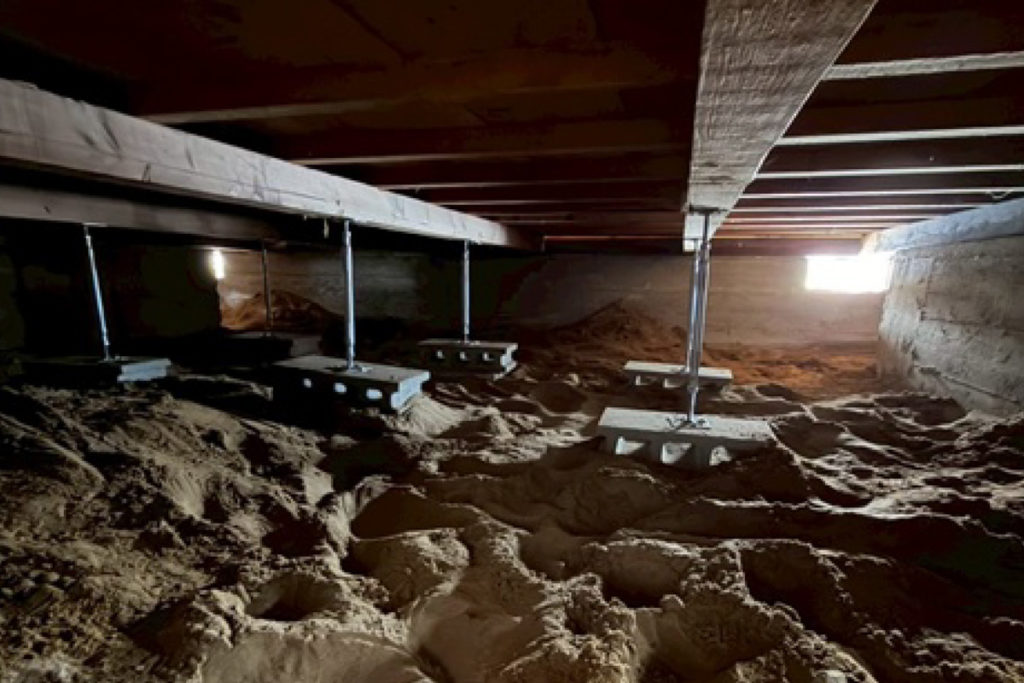 沈下修正工事（石川県羽咋市）